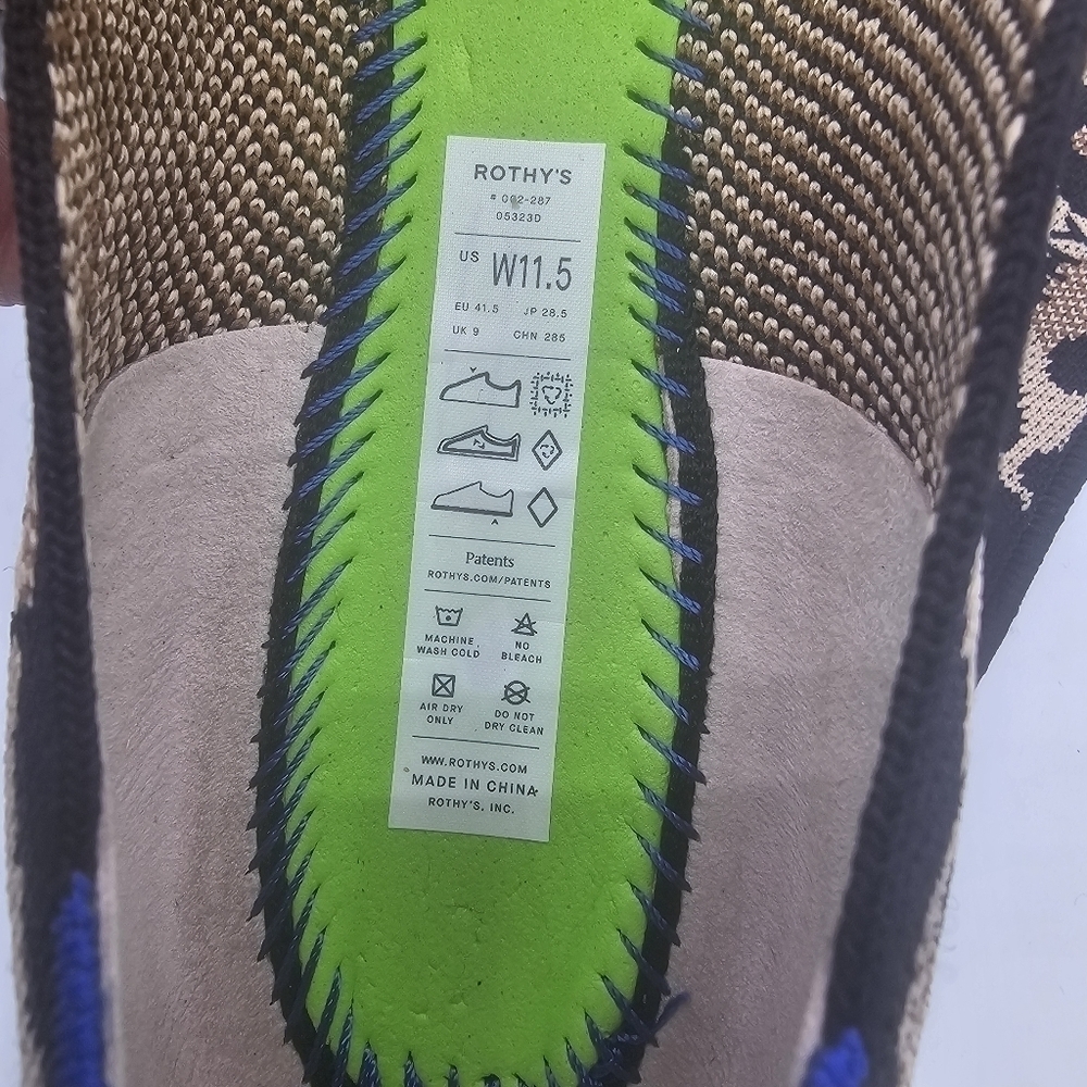Rothy's Women's The Point Big Cat Flat in Leopard Size 11.5 - Picture 9 of 10